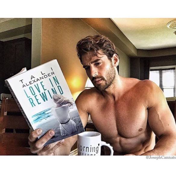 hottie reading love in rewind